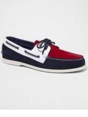 Men's Express Multi-Colored Casual Suede & Leather Boat Shoe